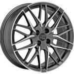 MSW 50-4 17x7 ET42 4x100 MATT GUN METAL FULL POLISHED