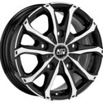 MSW 48 VAN 18x7.5 ET48 5x160 GLOSS BLACK FULL POLISHED
