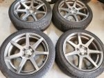 18" GENUINE ALUTEC PEARL ALLOY WHEELS / TYRES - FORD - 5 X 108 FITMENT