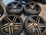 20" NEW RIVIERA TWIST ALLOY WHEELS  - VOLKSWAGEN T5 - DIAMOND CUT / BLACK FINISH