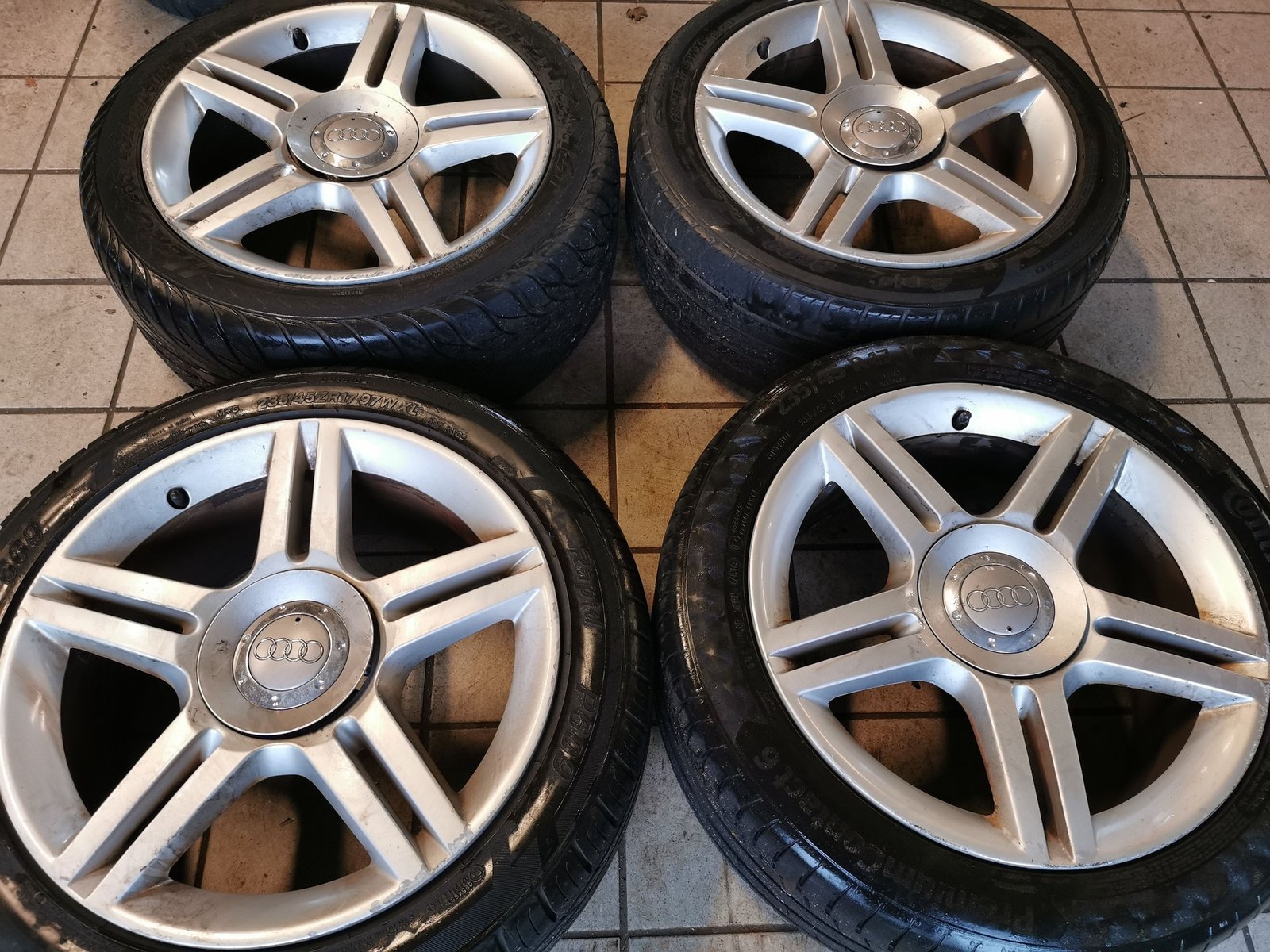1-18-2.jpg 17" AUDI A4 ALLOY WHEELS / TYRES - 5 X 112 FITMENT - Image 1