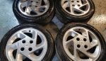 15" GENUINE FORD RS TURBO ALLOY WHEELS / NEW TYRES - Image 4