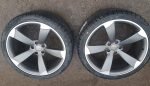 20" AUDI ROTOR STYLE ALLOY WHEELS / NEW TYRES - Image 3