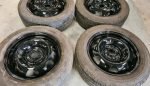 17" VOLKSWAGEN T5 FAN BLADE WHEELS / TYRES - Image 3