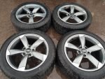 17" AUDI ROTOR STYLE ALLOY WHEELS / NEW TYRES - Image 3