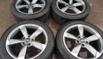 17" AUDI ROTOR STYLE ALLOY WHEELS / NEW TYRES - Image 2