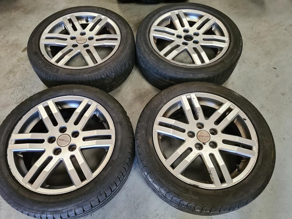 1-68.jpg 17" Genuine Volkswagen Sportline Alloy Wheels / Tyres - Image 1