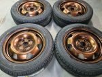 17" VOLKSWAGEN T5 GP FAN BLADE STEEL WHEELS / NEW TYRES - Image 4