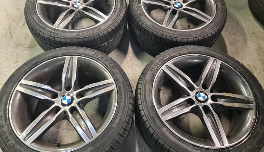 1-8-3c68bf9vgn8hm5zz9mtma2.jpg 17" BMW 1 SERIES MOTORSPORT STYLE 379 POLISHED ALLOY WHEELS / NEW TYRES - Image 1