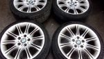 18" GENUINE BMW MV2 ALLOY WHEELS / TYRES - STAGGERED SET