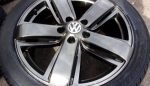 19" GENUINE VOLKSWAGEN HIGHLINE ALLOY WHEELS / NEW TYRES - Image 3
