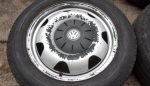 17" GENUINE VOLKSWAGEN T5 FAN BLADE WHEELS / TYRES