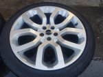 22" GENUINE LAND ROVER 5004 ALLOY WHEELS / TYRES - Image 4