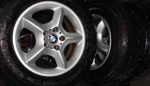 17" GENUINE BMW X5 ALLOY WHEELS / TYRES
