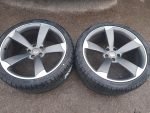20" AUDI ROTOR STYLE ALLOY WHEELS / NEW TYRES - Image 4