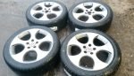 18" GENUINE VOLKSWAGEN MONZA POLISHED ALLOY WHEELS / NEW TYRES