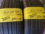 215 / 55 / 18  YOKOHAMA GEOLANDAR TYRES  - TWO AVAILABLE