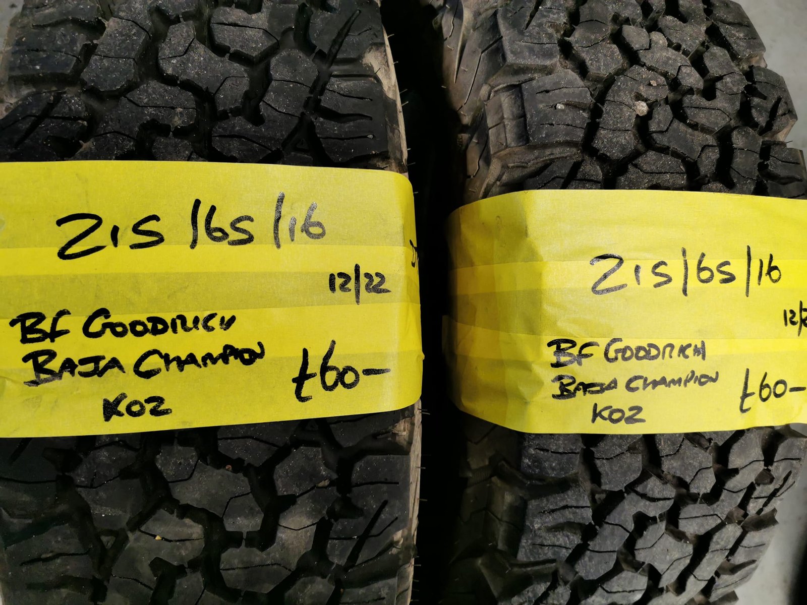 215-65-16-BF-GOODRICH-BAJA.jpg 215 / 65 / 16 BF Goodrich Baja Champion Tyres - Image 1