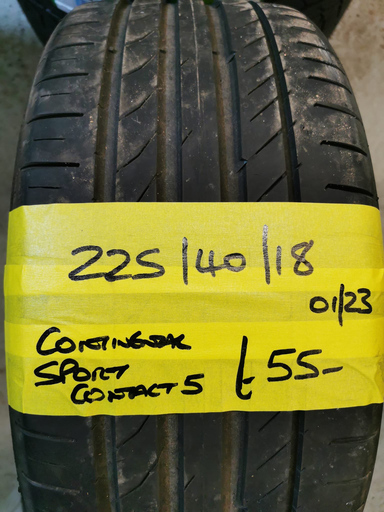 225-40-18-CONTINETNAL-SPORTCONTACT-5-1.jpg 225 / 40 / 18 Continental Sport Contact 5 Tyre - Image 1