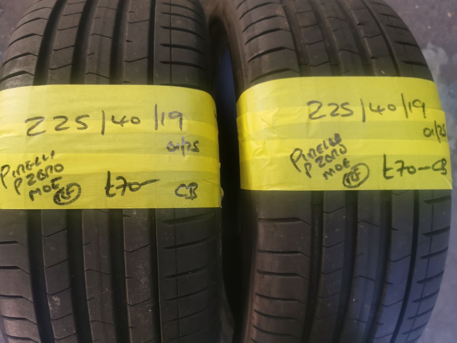 225-40-19-PIRELLI.jpg 225 / 40 / 19 PIRELLI P ZERO MOE RUN FLAT TYRES - TWO AVAILABLE - Image 1