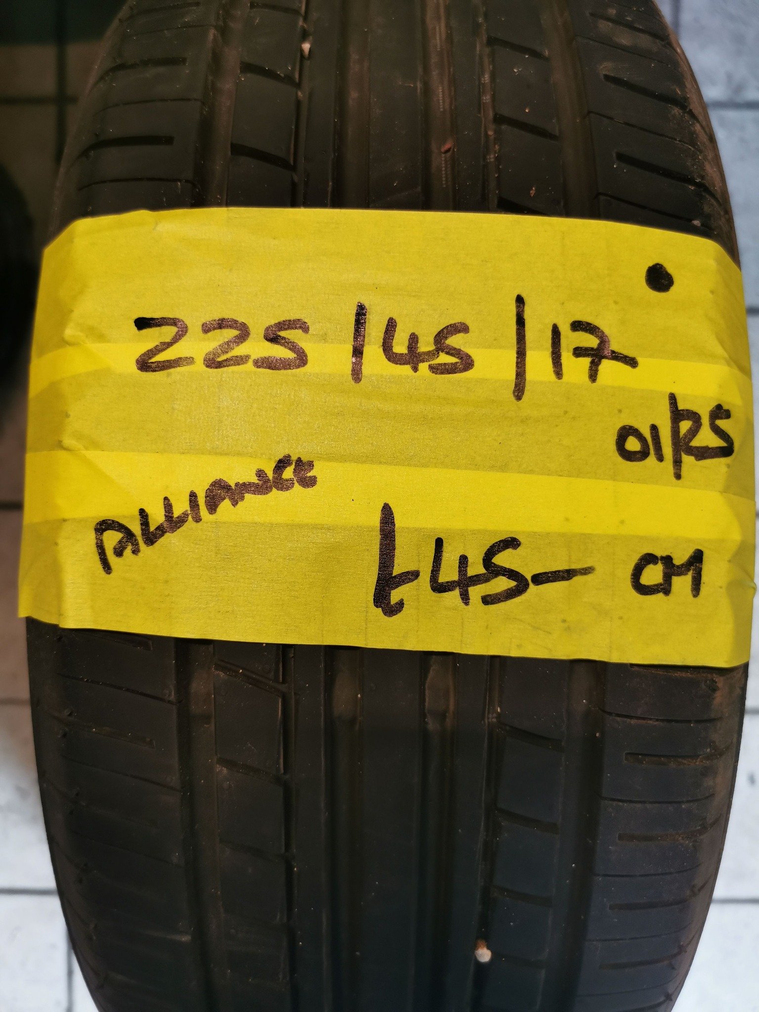 225-45-17-ALLIANCE.jpg 225 / 45 / 17 ALLIANCE TYRE - FITTING AVAILABLE - Image 1