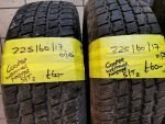 225 / 60 / 17  COOPER WEATHER MASTER S / T 2 TYRES - TWO AVAILABLE