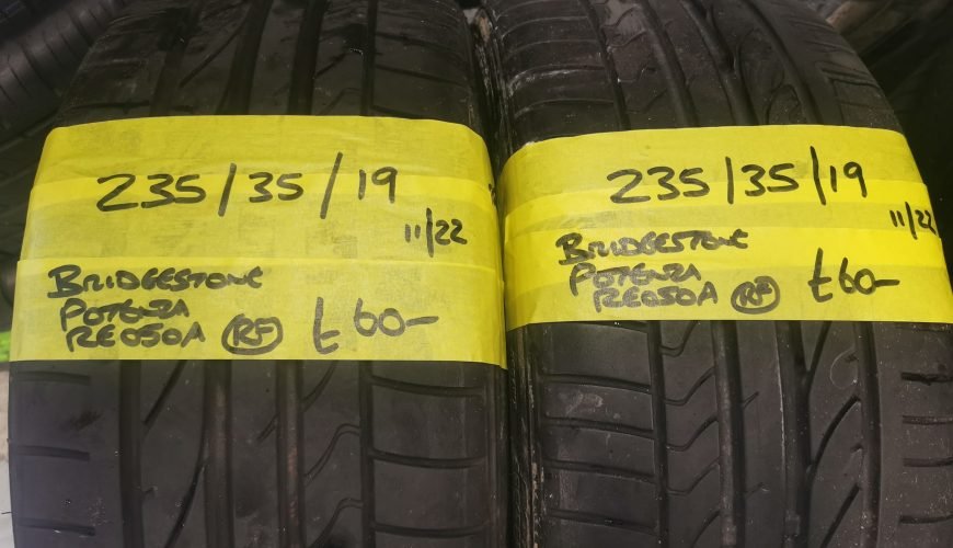 235-35-19-brisgestone-potenza-rf-3gtg0bsrqjy7g181biqyoa.jpg 235 / 35 / 19 BRIDGESTONE POTENZA RE050A RUN FLAT TYRES - Image 1