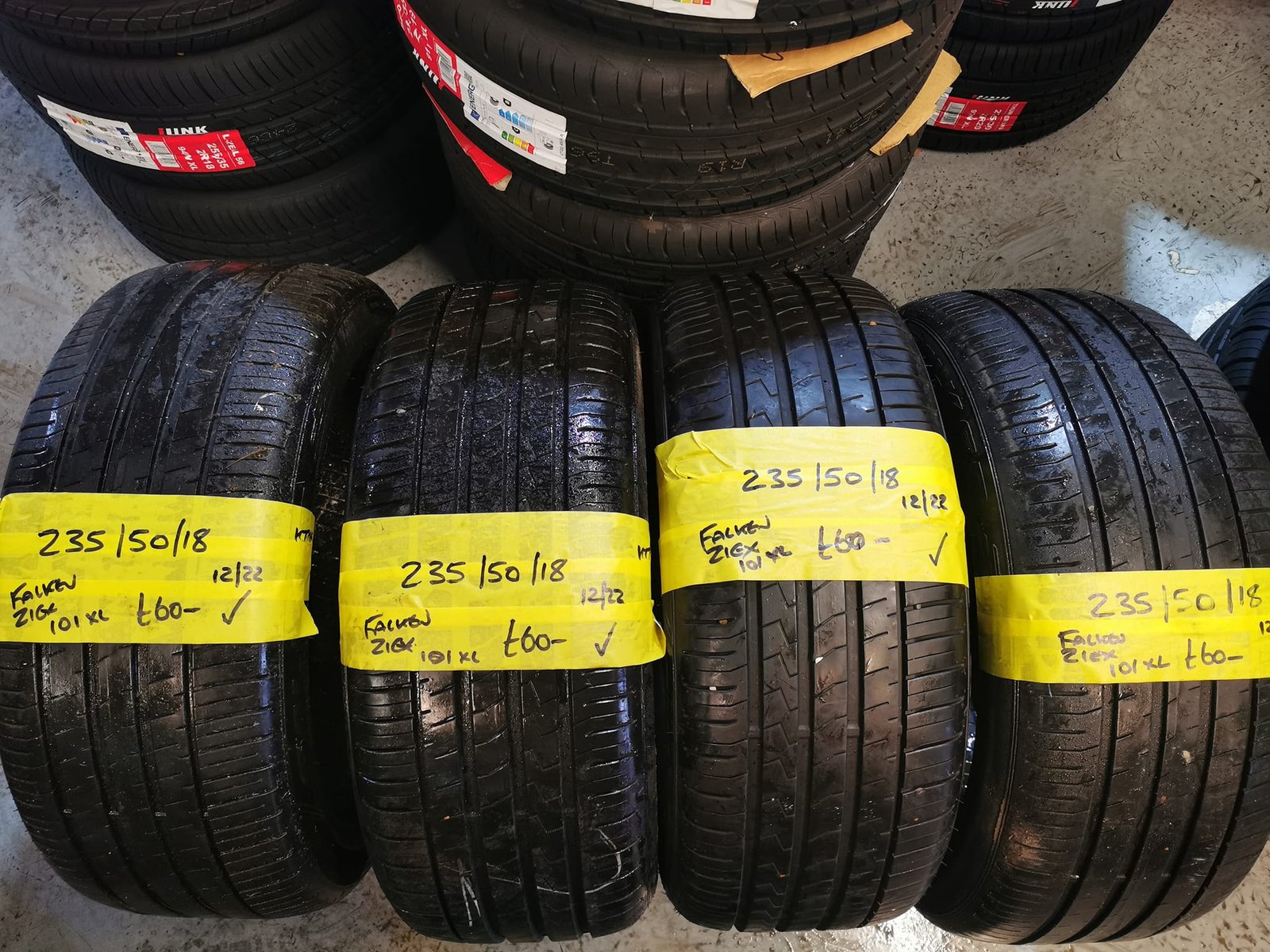 hdrpl 235 / 50 / 18 Falken Ziex Tyres – Four Available - Image 1