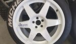 18" COMPOMOTIVE MO6 ALLOY WHEELS / TYRES – SUBARU – 5 X 100