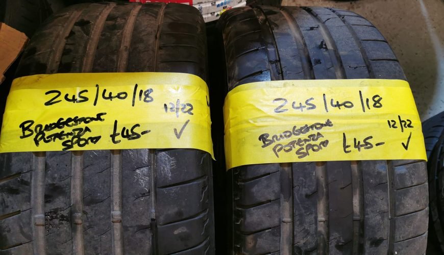 245-40-18-BRIDGESTONE-POTENZA-SPORT-3h24h3h5hlzce8s1z9kc96.jpg 245 / 40 / 18 BRIDGESTONE POTENZA SPORT TYRES – TWO AVAILABLE - Image 1