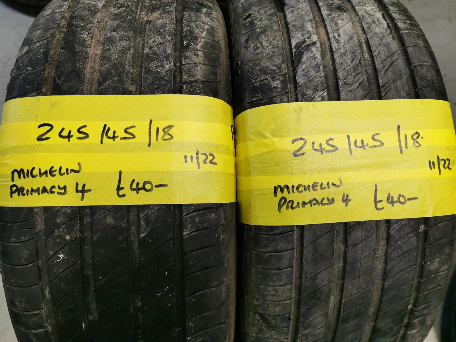 245-45-18-MICHELIN-PRIMACY.jpg 245 / 45 / 18 Michelin Primacy 4 Tyres – Two Available - Image 1