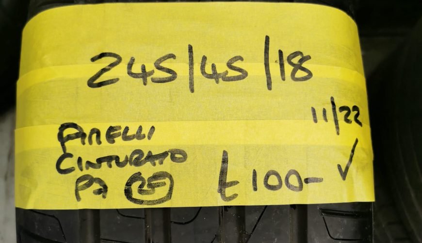 245-45-18-pirelli-cinturato-tyre-3gtis2zbivv9mk78yptbey.jpg 245 / 45 / 18 PIRELLI CINTURATO P7 RUNFLAT TYRE - Image 1