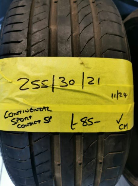 255-30-21.jpg 255 / 30 /21 CONTINENTAL SPORT CONTACT 5P TYRE - FITTING AVAILABLE - Image 1