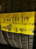 255 / 35 / 19  GOODYEAR EAGLE F1  RUN FLAT TYRE