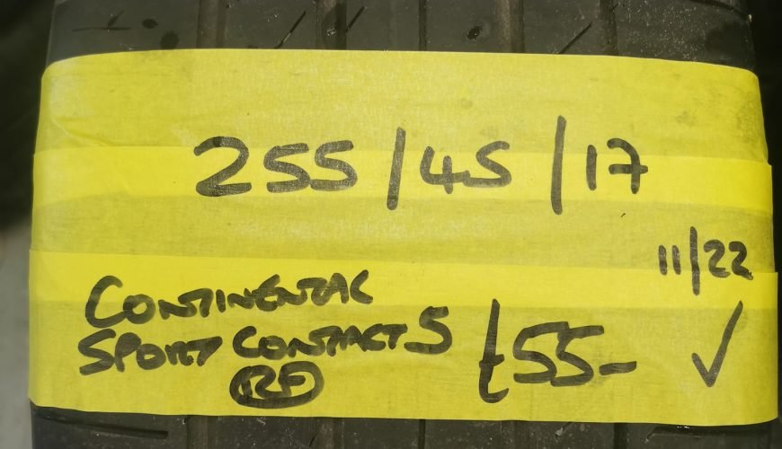 255-45-17-CONTINENTAL-3gtg1g0906igrk30kpws96.jpg 255 / 45 / 17 CONTINNETAL SPORT CONTACT 5 RUN FLAT TYRE - Image 1