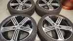 18" GENUINE VOLKSWAGEN R CADIZ ALLOY WHEELS / NEW TYRES - Image 2