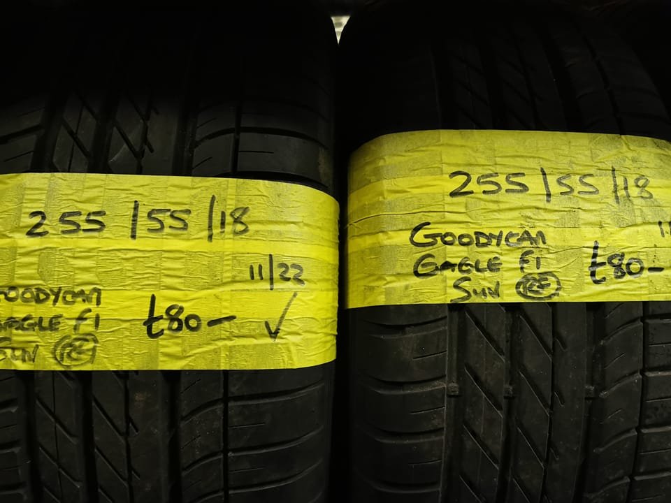 322872972_3436834419925587_1262916603445221602_n.jpg 255 / 55 / 18 Goodyear Eagle F1 Run Flat Tyres – Two Available - Image 1