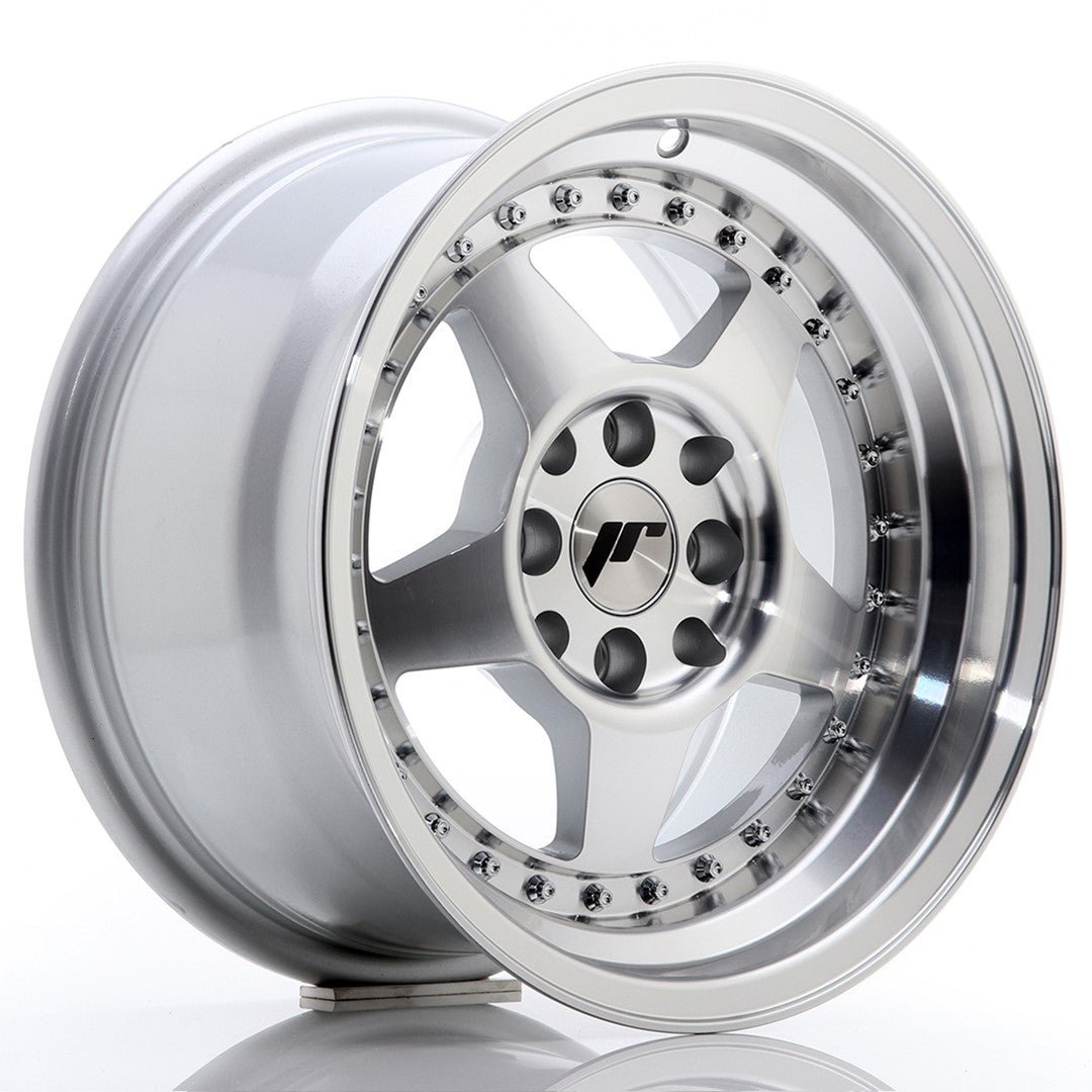 32813_0_23587.jpg JR Wheels JR6 15x8 ET15 4x100/114 Silver Machined Face - Image 1