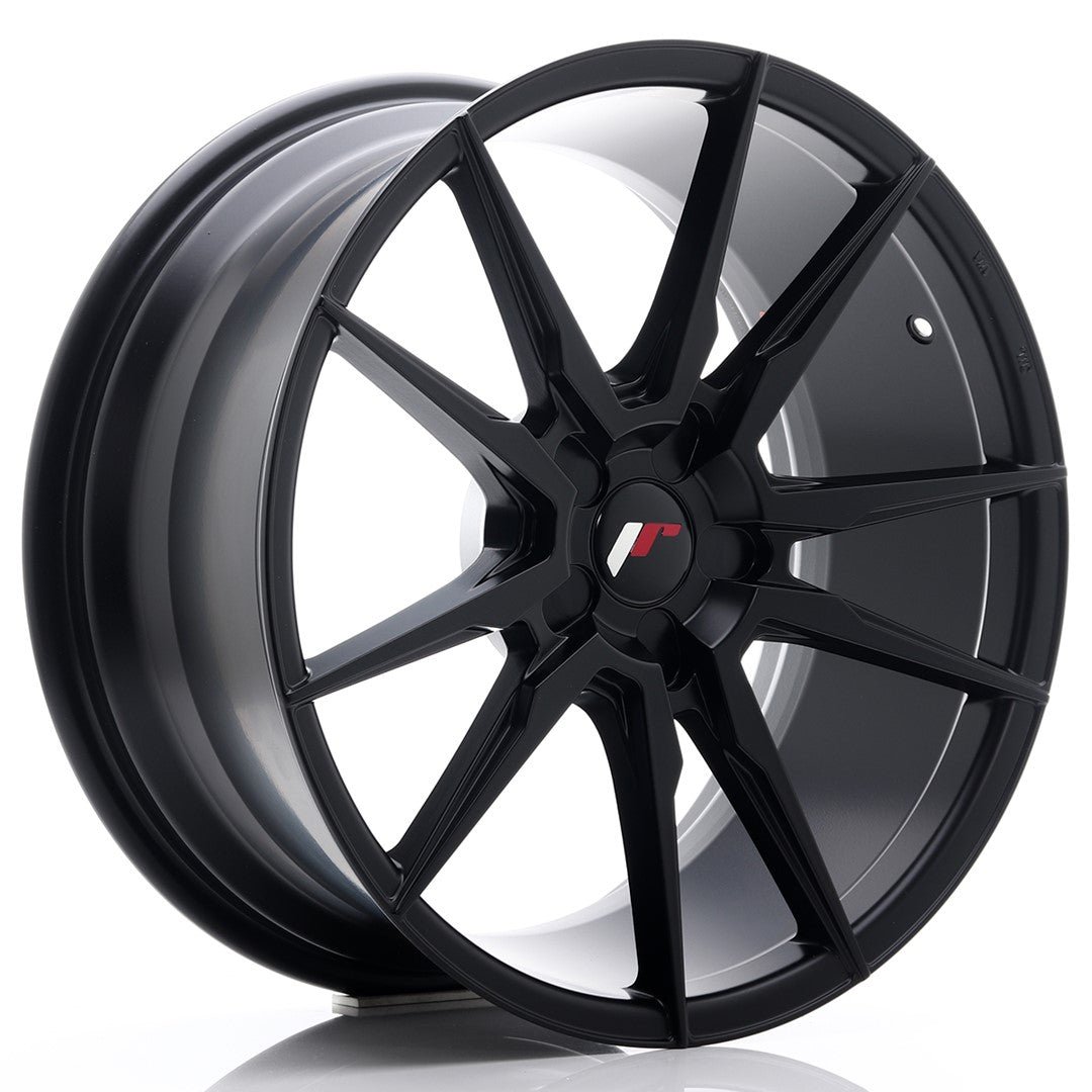 34518_0_22968.jpg JR Wheels JR21 19x8.5 ET35-43 5H Blank Matt Black - Image 1