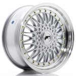 JR Wheels JR9 17x7.5 ET20 BLANK Silver w/Machined Lip