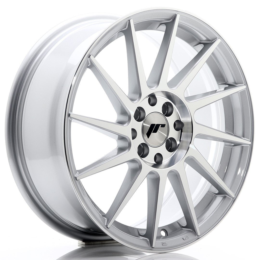 34818_0_22676.jpg JR Wheels JR22 17x7 ET35 4x100/114 Silver Machined Face - Image 1