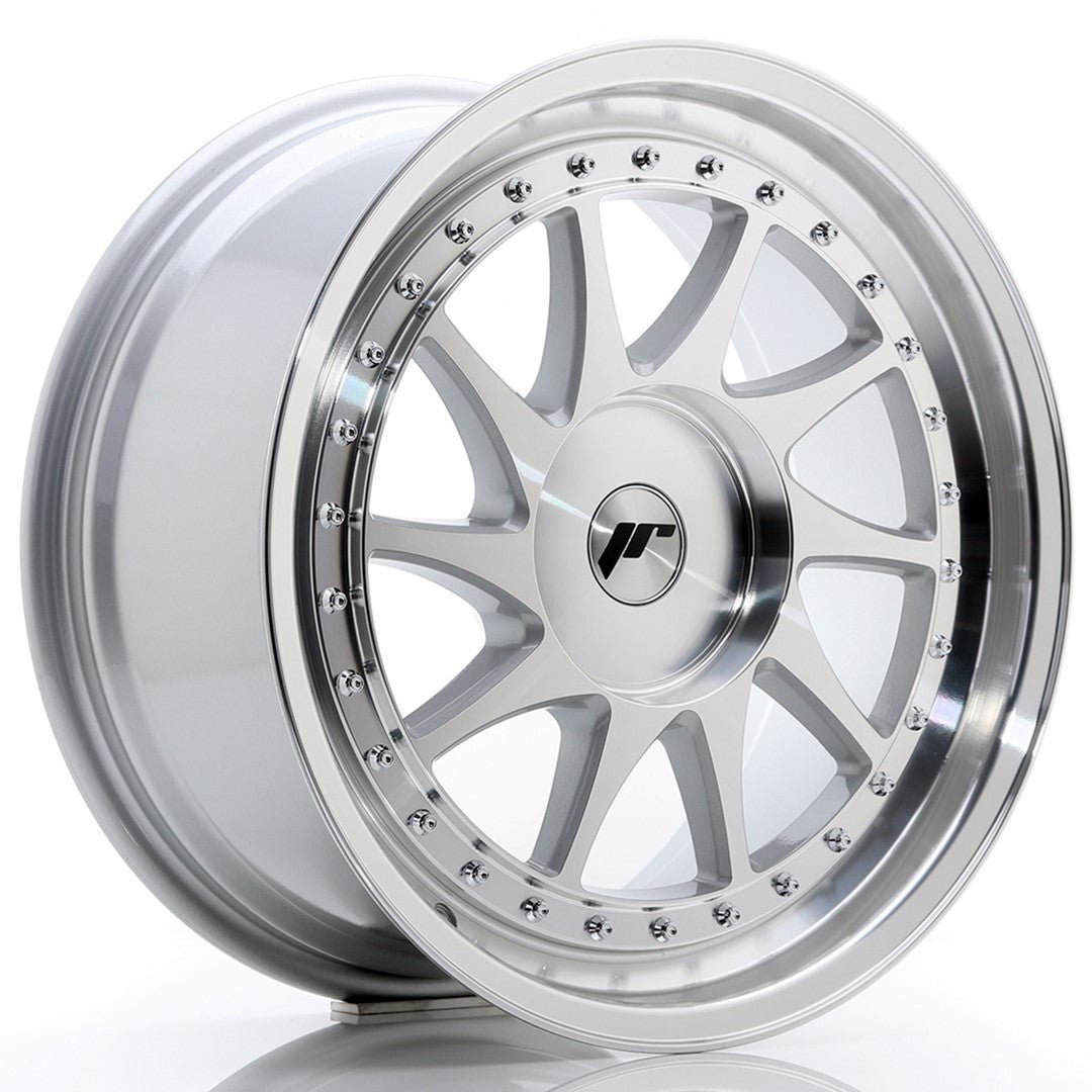 35956_0_23885.jpg JR Wheels JR26 18x8.5 ET35-40 BLANK Silver Machined Face - Image 1
