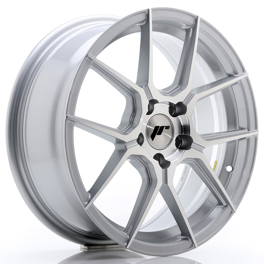 38646_0_24058.jpg JR Wheels JR30 17x7 ET40 5x112 Silver Machined Face - Image 1