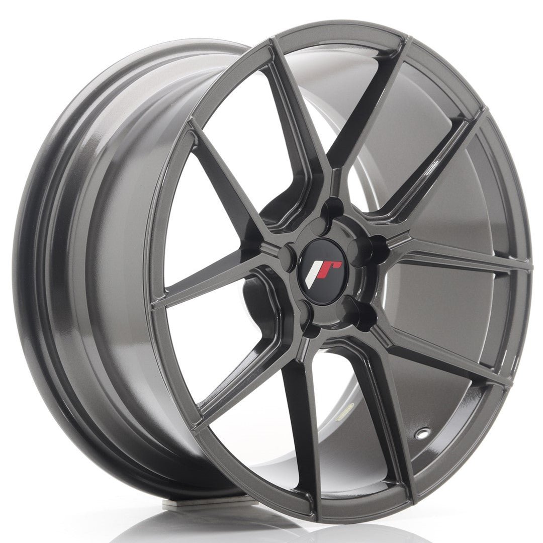 38931_0_26354.jpg JR Wheels JR30 18x8.5 ET40 5H Blank Hyper Gray - Image 1