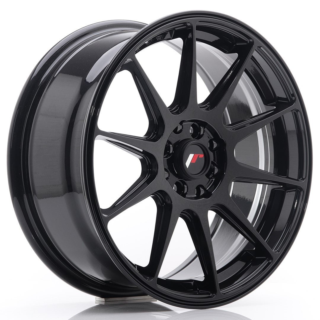39045_0_22392.jpg JR Wheels JR11 17x7.25 ET35 5x112/114.3 Glossy Black - Image 1