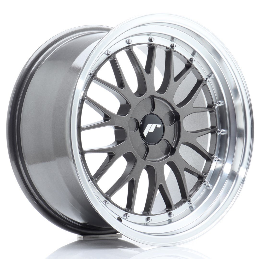 39313_0_27498.jpg JR Wheels JR23 18x9.5 ET25-48 5H BLANK Hyper Gray w/Machined Lip - Image 1