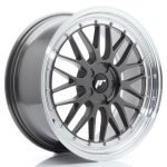 JR Wheels JR23 19x8.5 ET20-50 5H BLANK Hyper Gray w/Machined Lip