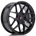 JR Wheels JR18 18x7.5 ET25-40 Blank Glossy Black