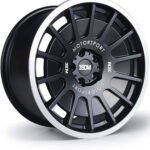 3SDM 0.66 18x9.5 5x112 ET40 Matt Black Mirror Polished Lip