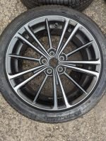 17" TOYOTA GT86 / SUBARU BRZ ALLOY WHEELS / TYRES - AS NEW - Image 3